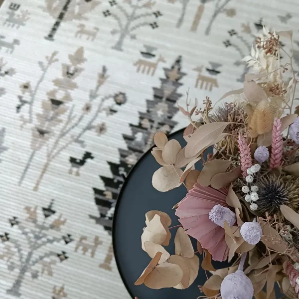 Kanerva nukkamatto beige-harmaa